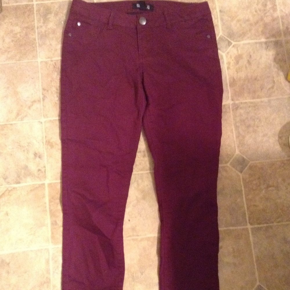 Maroon jeans
